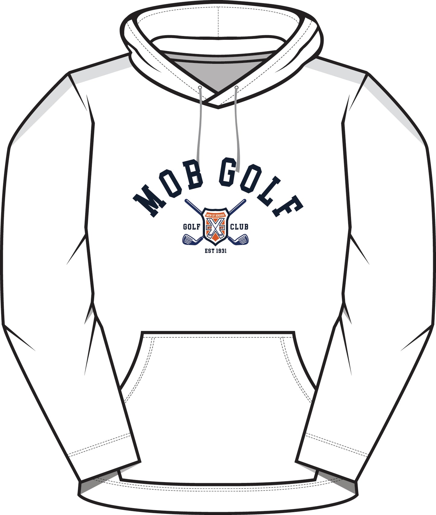 MOB Golf NY/NY White Hoodie
