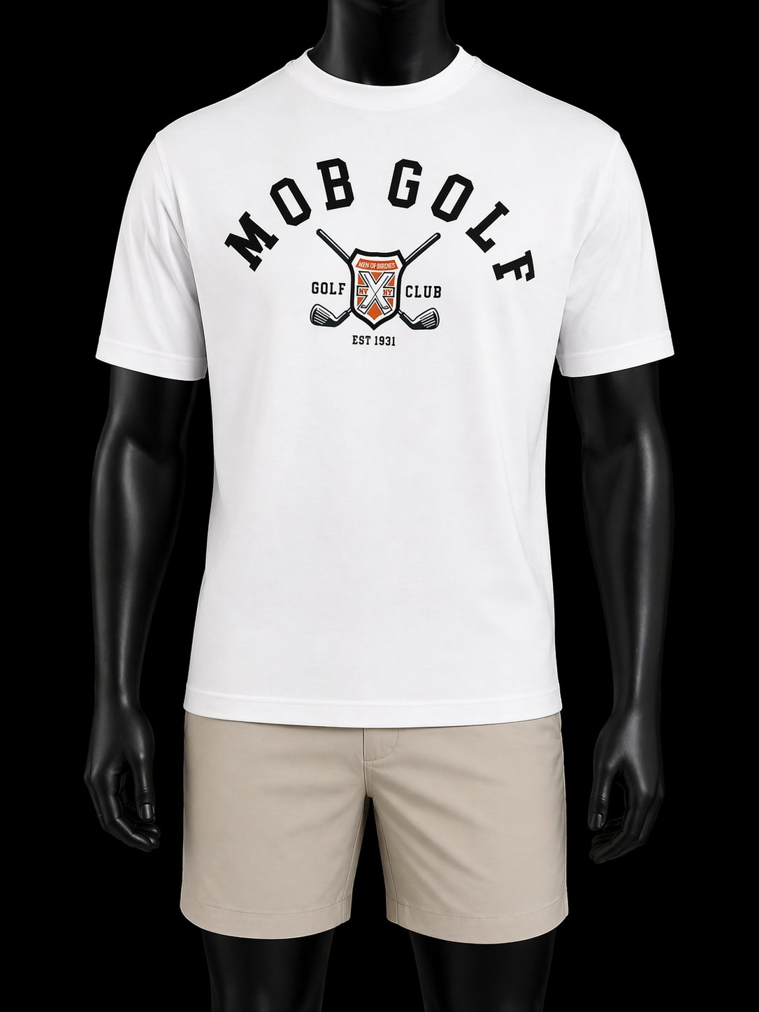 Mob Golf Club NY/NY White Tee