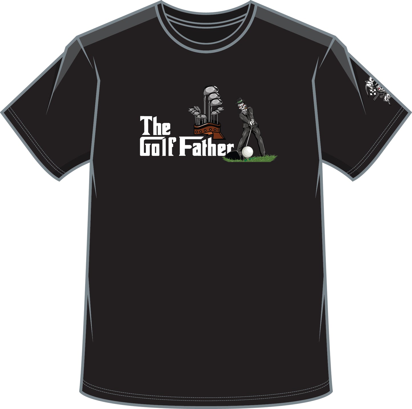 Golf Father Black Tee