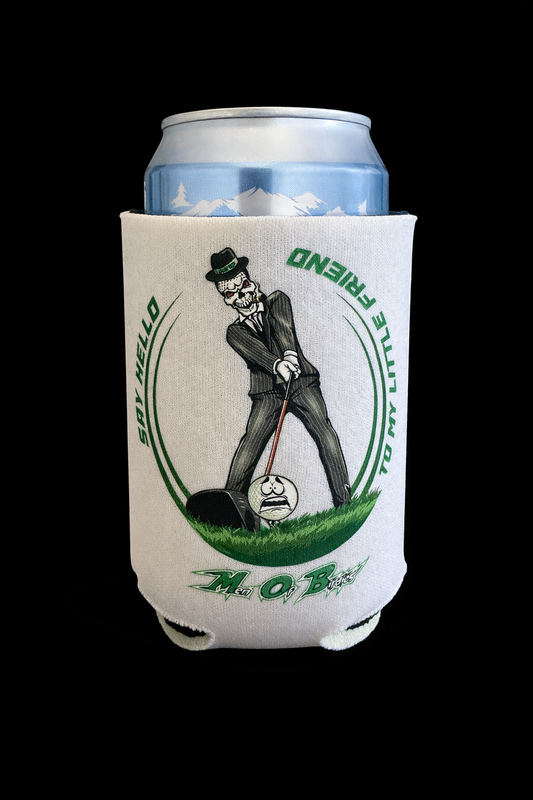 Say Hello To My Little Friend White koozie