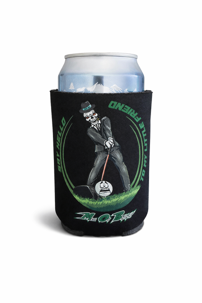 Say Hello To My Little Friend Black koozie