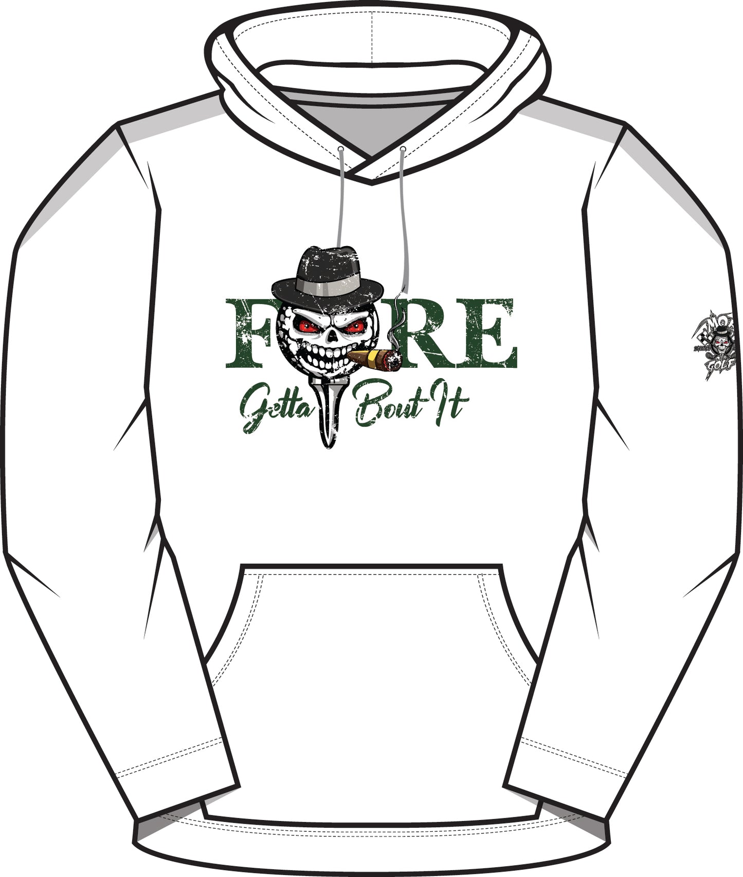 Fore Get About It White Hoodie