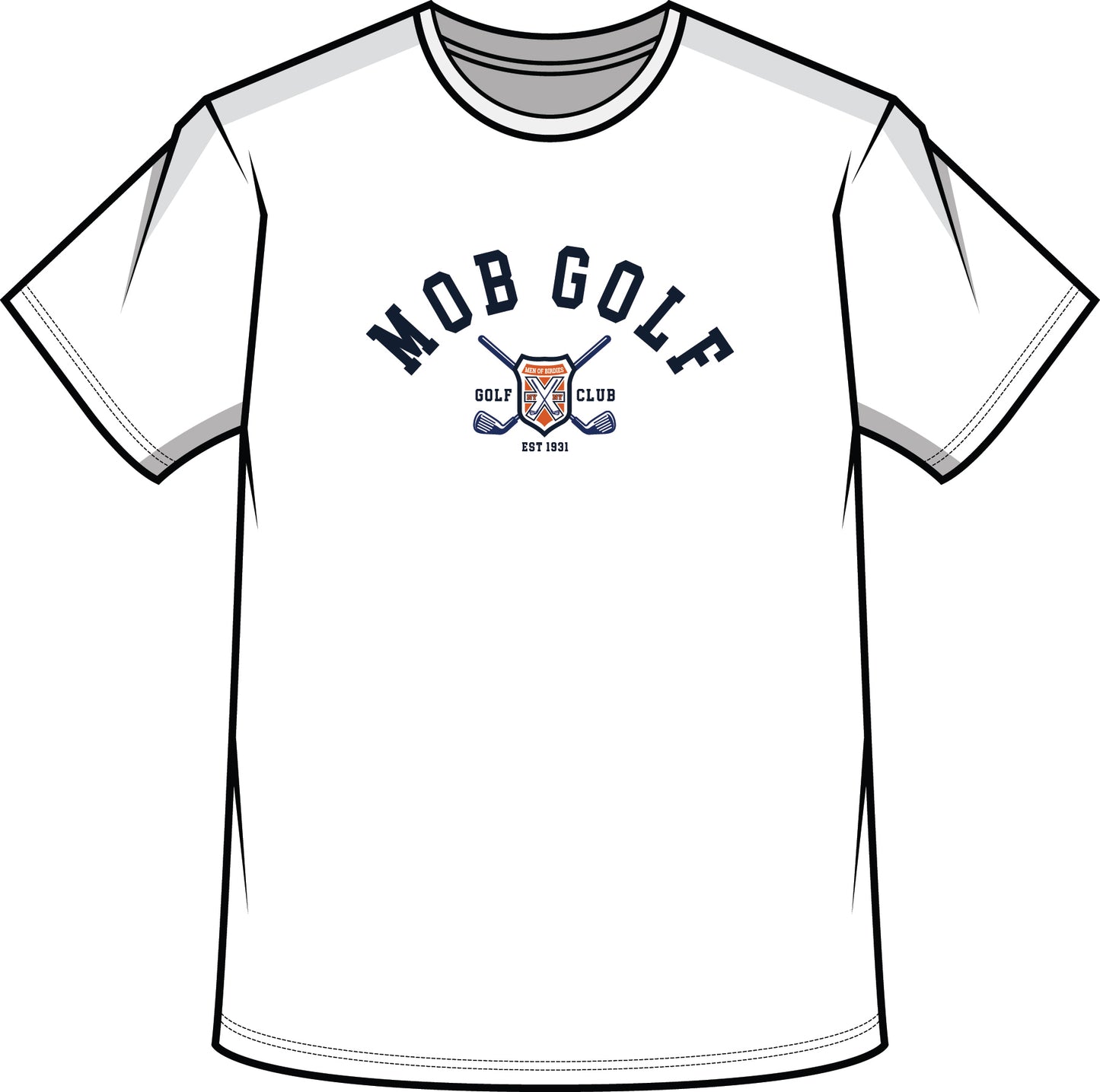 MOB Golf NY/NY White Tee