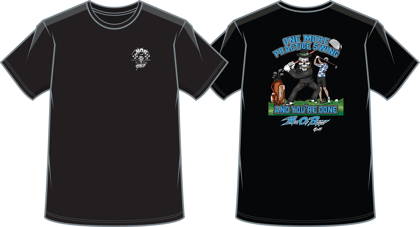 One More Practice Swing Black Tee