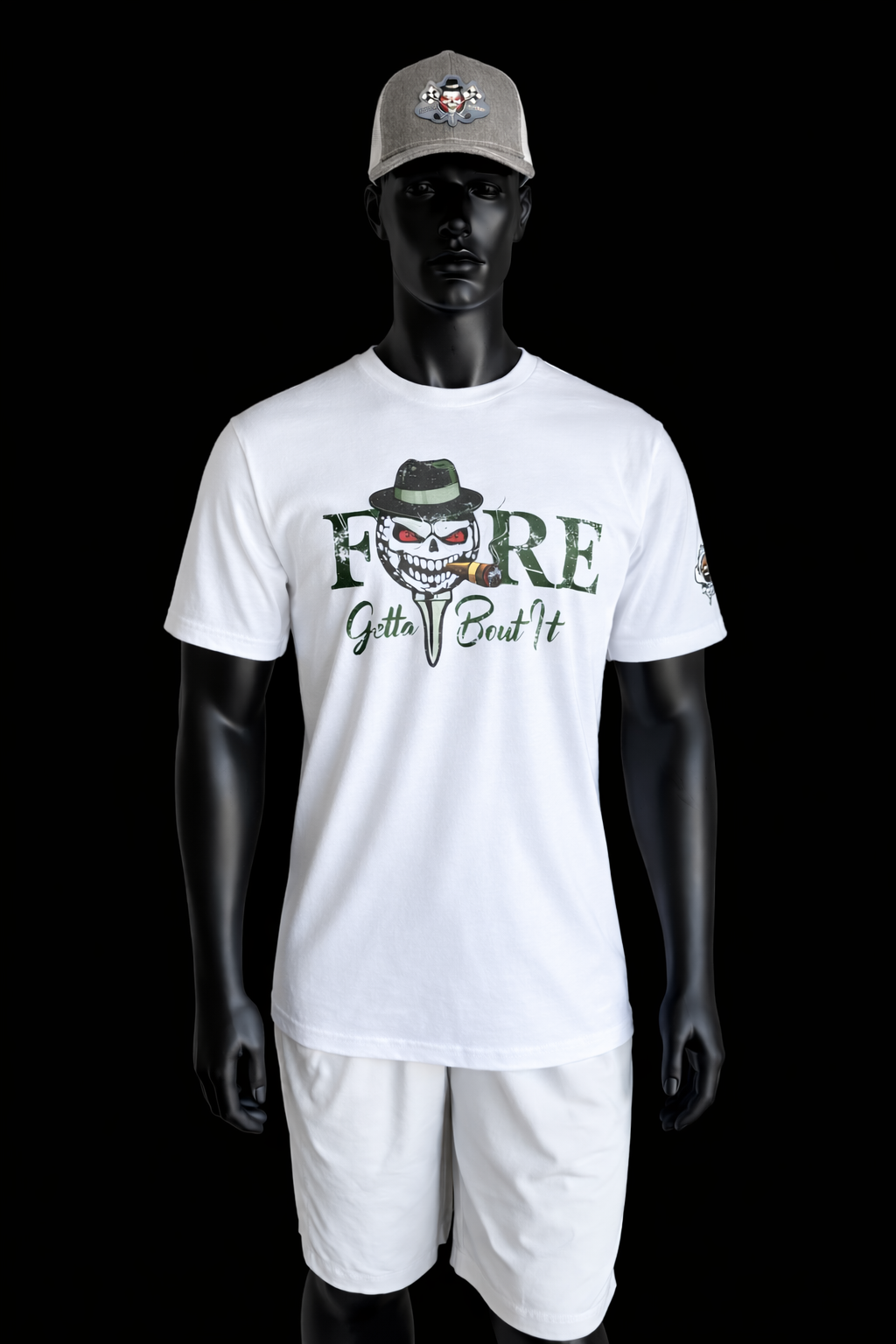 Fore Get About It White Tee