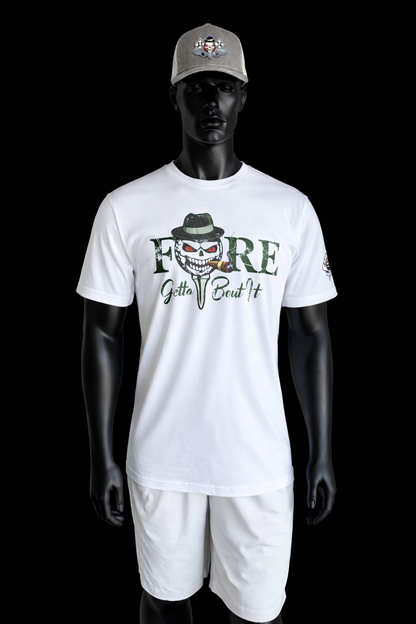 Fore Get About It White Tee
