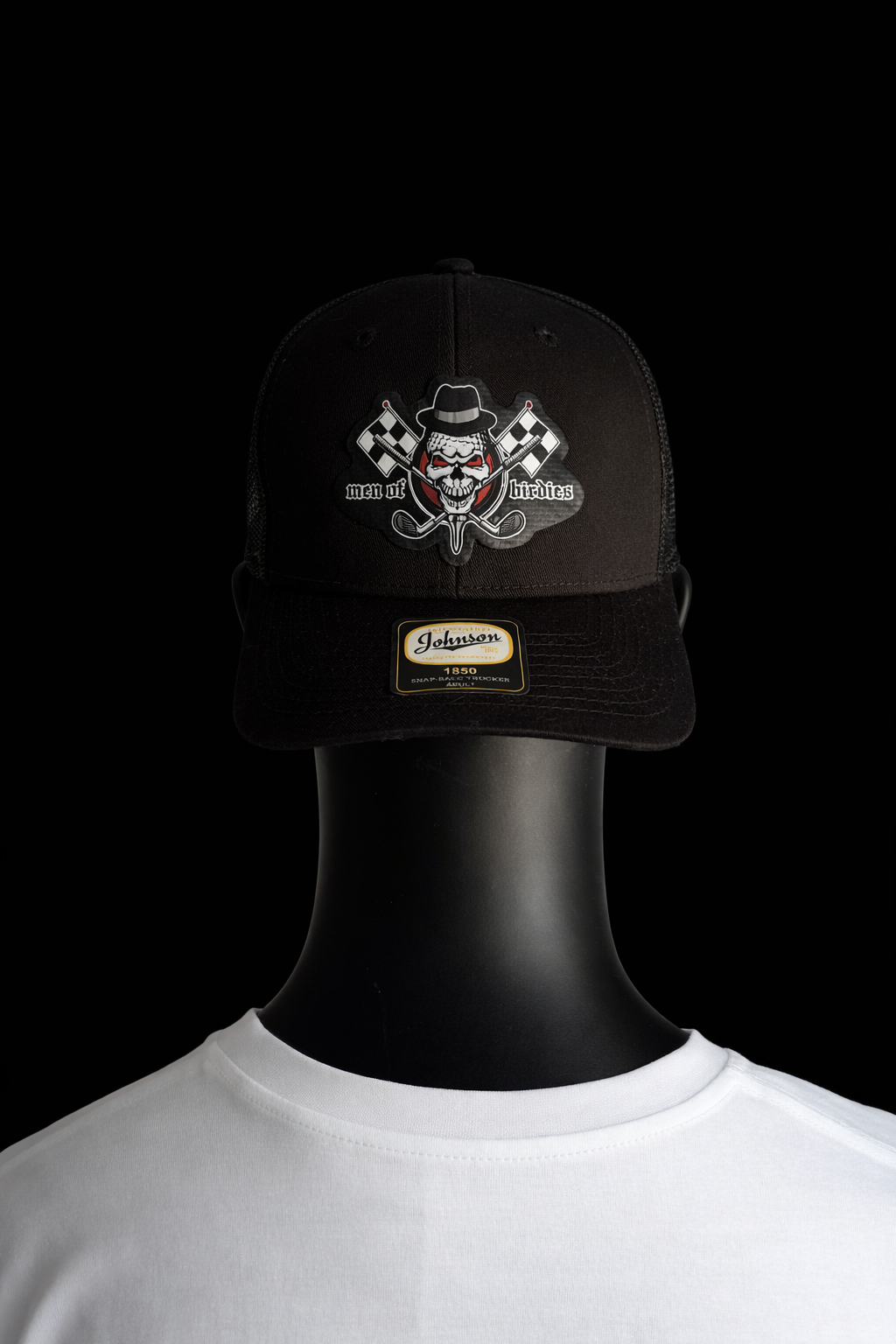 Logo Patch Trucker Cap Black/Blach